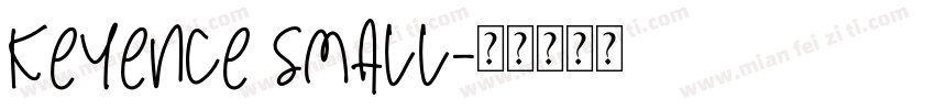 Keyence Small字体转换